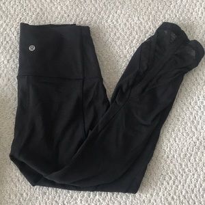 LuluLemon Cropped Pant with mesh detail